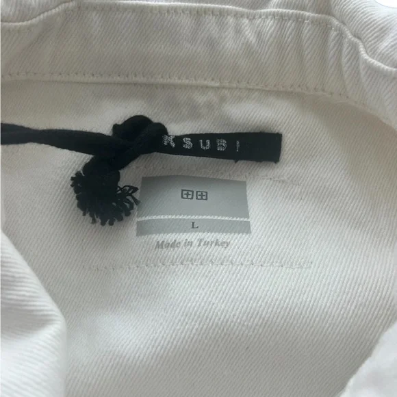 KSUBI | White Denim Jacket L - Picture 3 of 9